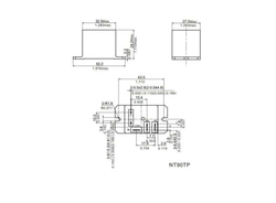 Реле NT90TPNCE220CB для эл.котла и кондиционера, 240В, 40А, 5 контактов