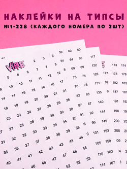 Наклейки 1-128