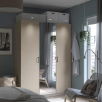 Гардероб - PAX / ÅHEIM/ АHEIM IKEA/ПАКС/  АХЕЙМ ИКЕА,  201х150 см, бежевый