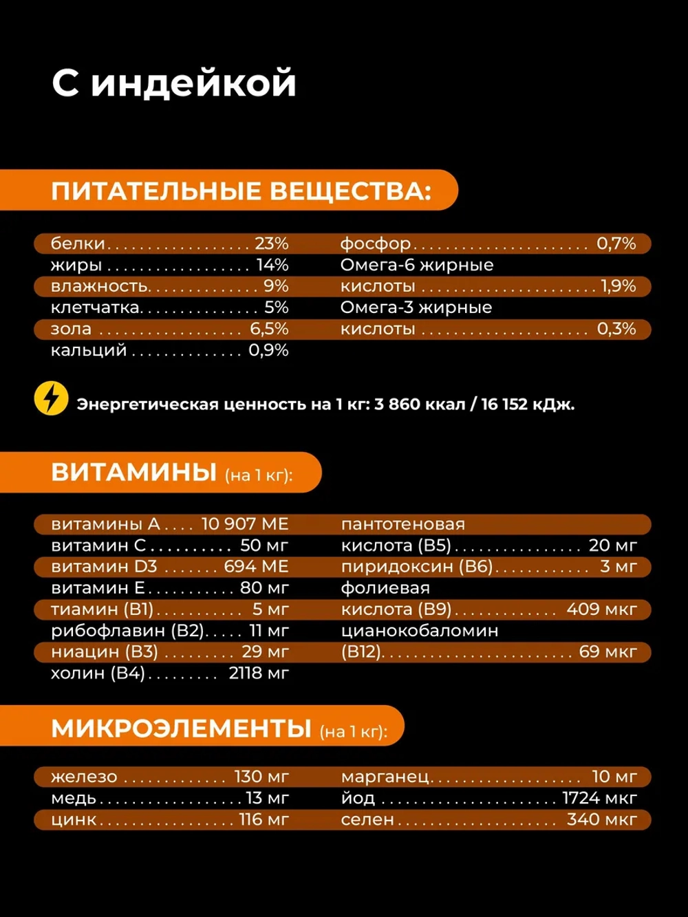 Сухой корм для собак породы Кане-корсо, с индейкой, 3 кг