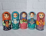 Матрёшка с кошечкой 10см 5мест