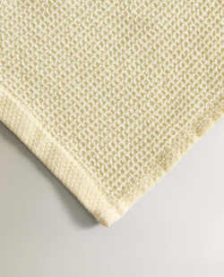 Zara Home - Банное полотенце с тонкой вафельной текстурой, желтый, 50х90 см