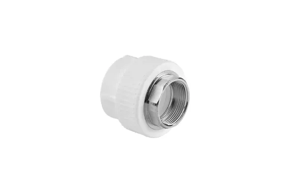 Муфта TEBO сварка ВР 50*1 1/2&quot; под ключ белая 35159