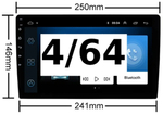 Магнитола Андроид Серия Плюс с модулем 4G под сим карту 10 дюймов DSP(9863)