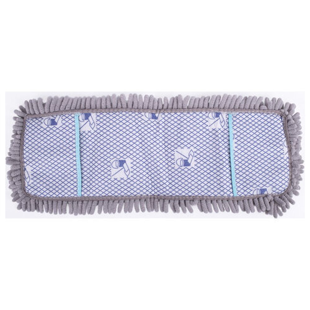 Насадка МОП плоская для швабры/держателя 42 см, карманы, ворсистая микрофибра, LAIMA HOME, 606799