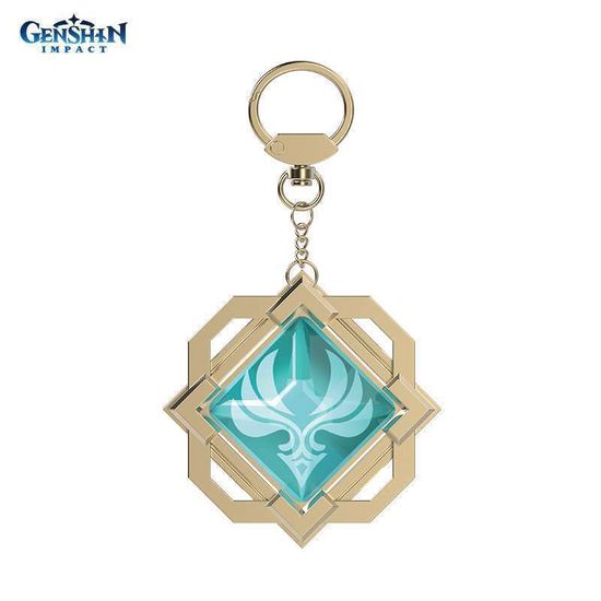 Брелок металлический Genshin Impact Liyue Wind Eye of God 6942421100713