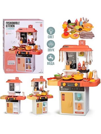 Игровой набор кухня со звуком, светом, подачей водой (889-298)