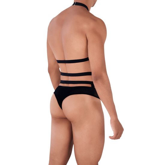 Мужские трусы тонги черные Pikante DECIDED THONG 034411