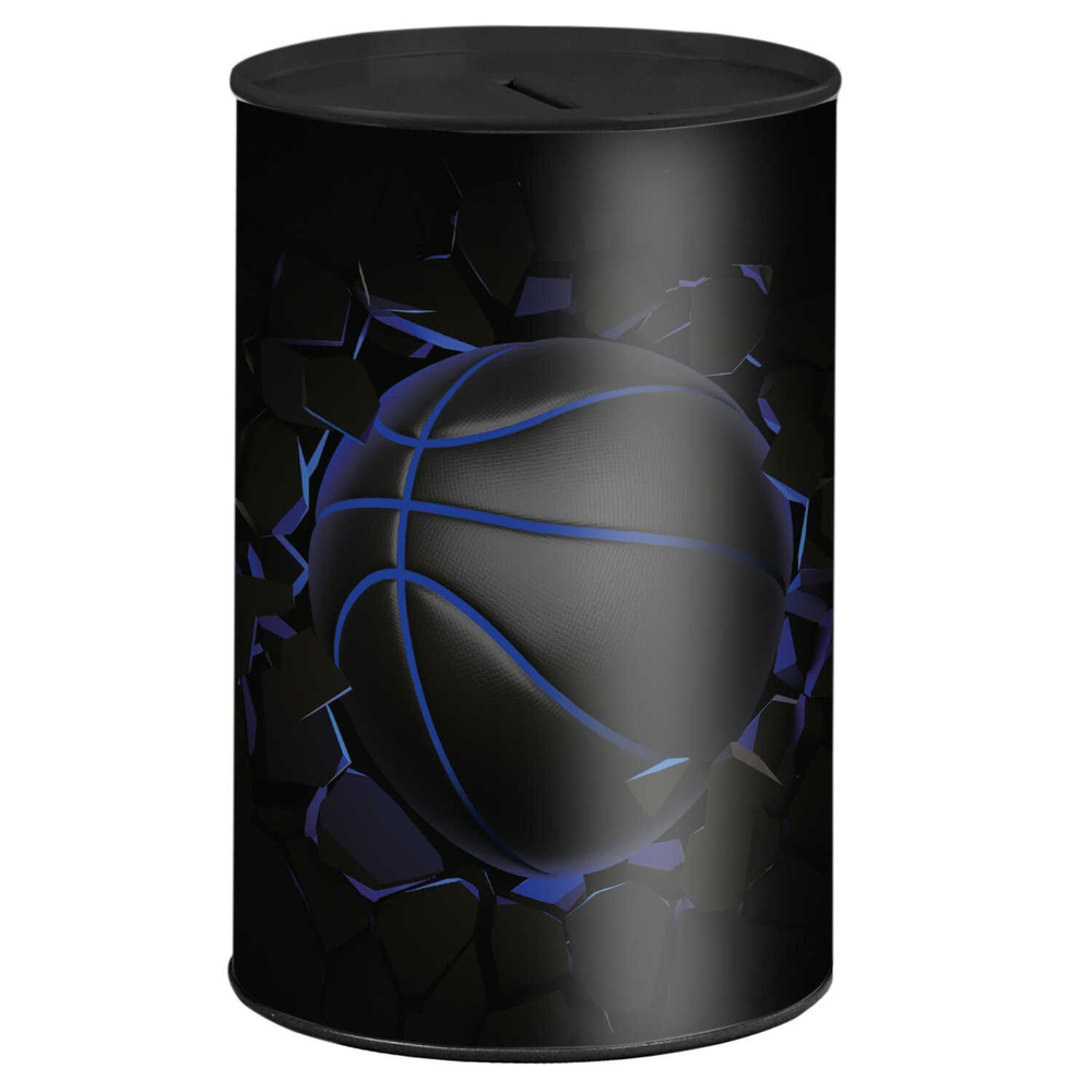 Копилка металлическая "Баскетбольный мяч" 15,7*10*10см