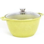 Кастрюля 4л «Trendy style» (lime) со стеклянной крышкой к41tsl