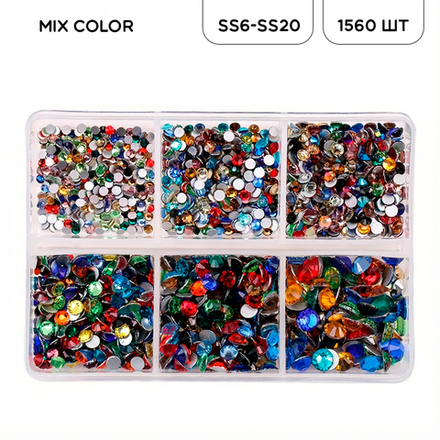 Набор страз холодной фиксации MIX COLOR