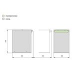 Ведро для мусора (17л) выдвижное, сталь нержавеющая