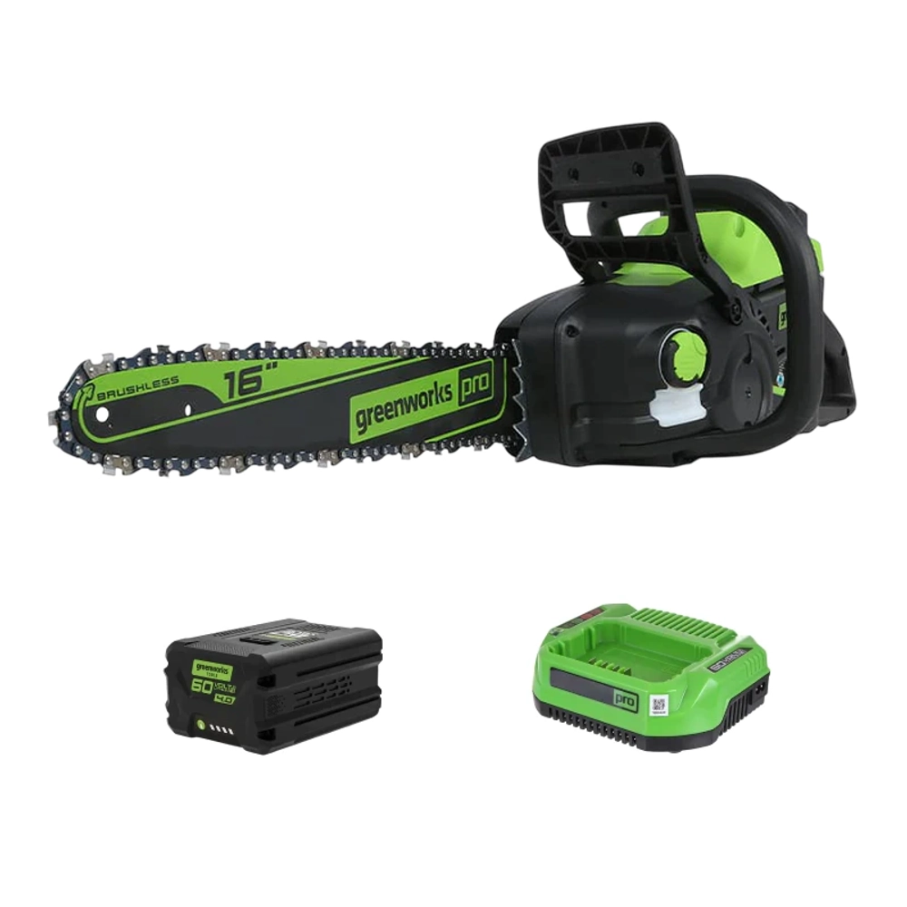 Аккумуляторная цепная пила Greenworks GD60CS25K5 (1 x 5 Ач, ЗУ) 2008907/2944907/2932007