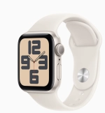 Apple Watch SE Gen 2 2024 GPS 40mm Starlight Aluminum Case with Sport Band Starlight (S/M, 130–180 mm) MXEF3