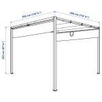 Пергола(навес) - IKEA HAMMARÖN /HAMMARON /ХАММАРОН ИКЕА, 300x300 см, бежевый
