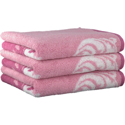 Элитное полотенце махровое Vienna Ornament розовое от Vossen Австрия