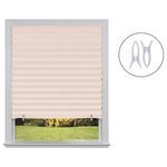 Шторы-плиссе самоклеящиеся 60*180см Skandi, цвет бежевый