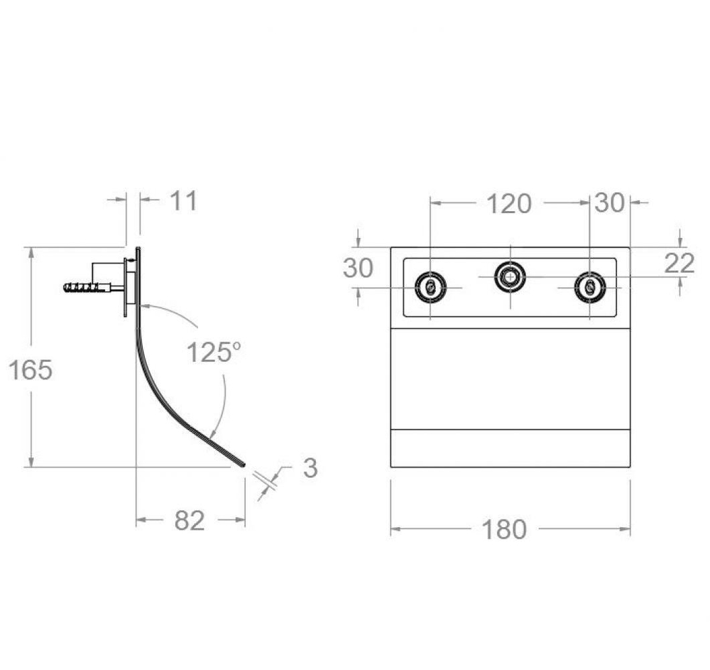 Излив для ванны каскадный HYDROTHERAPY 16902NM черный