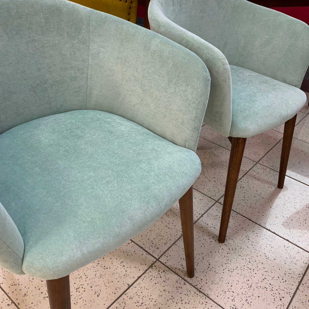 Кресло Канна 111 (бук/тон орех/ткань VelvetLUX 40)