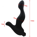 Черный вибратор для стимуляции точки G и клитора (Цвет: черный)