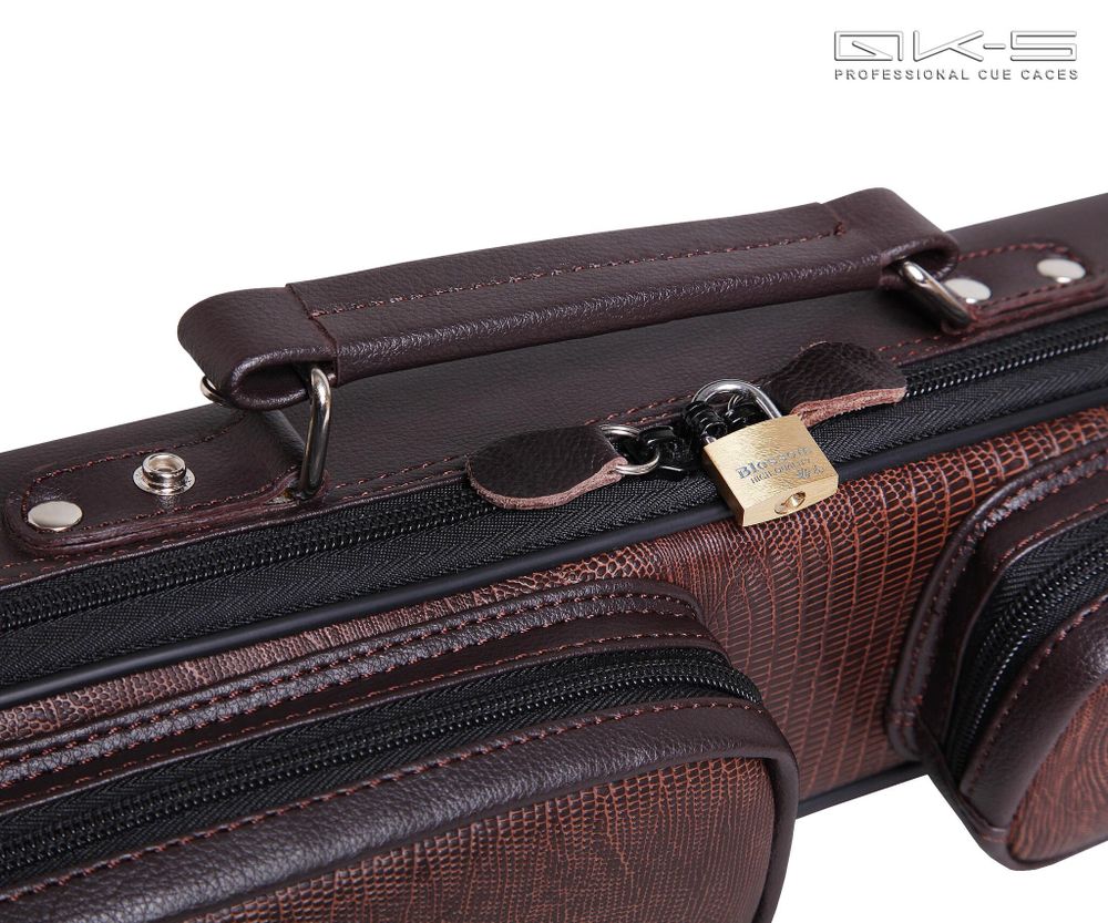 Кейс QK-S Captain 2x2 коричневый аллигатор