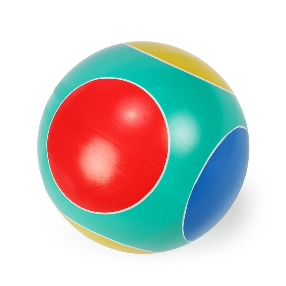 Мяч д. 125мм Серия "Кружочки" ручное окраш. (фонарик, светофор, колечко)