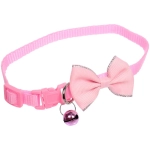 Ошейник с колокольчиком 1*19-32см «Zoo City-Классическая бабочка» микс цветов (минивложение 12шт)