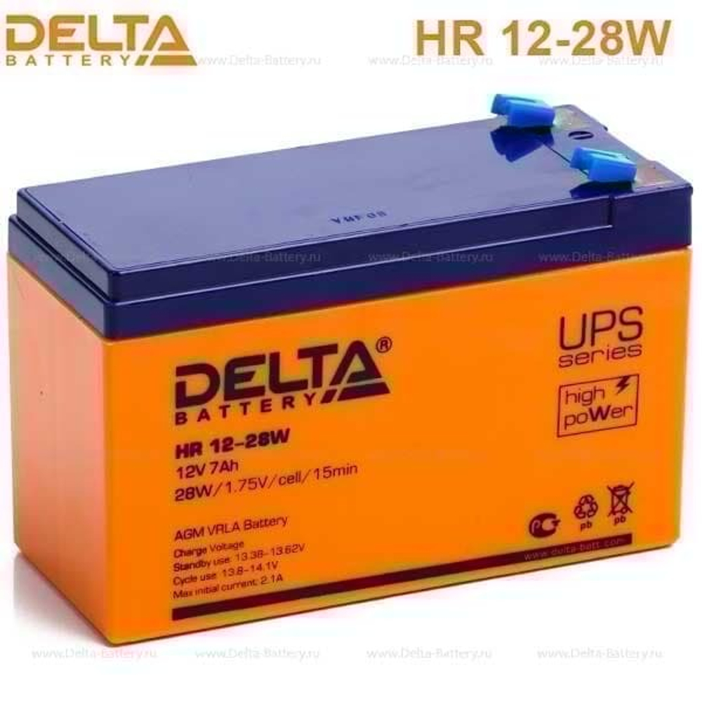 Аккумуляторная батарея Delta HR 12-28W (12V / 7Ah)