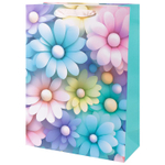 Подарочный пакет «Акварельные цветы» в четрых дизайнах, 30х40х12 см.