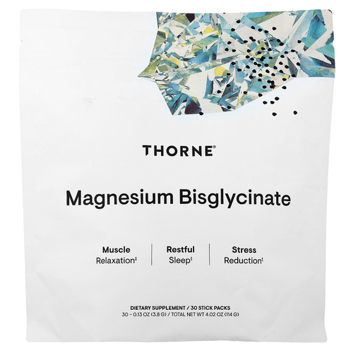 Thorne, Бисглицинат магния, 30 пакетиков по 3,8 г (0,13 унции)
