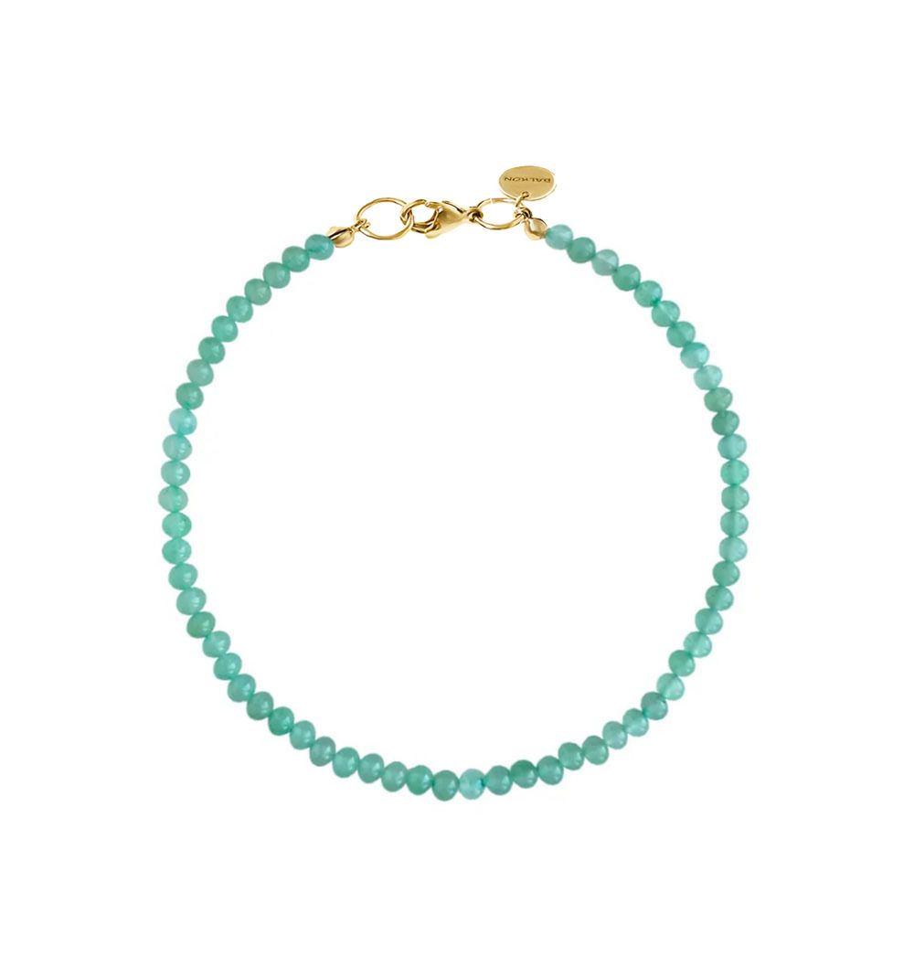 Колье из бусин камня 6 мм ( aventurine )