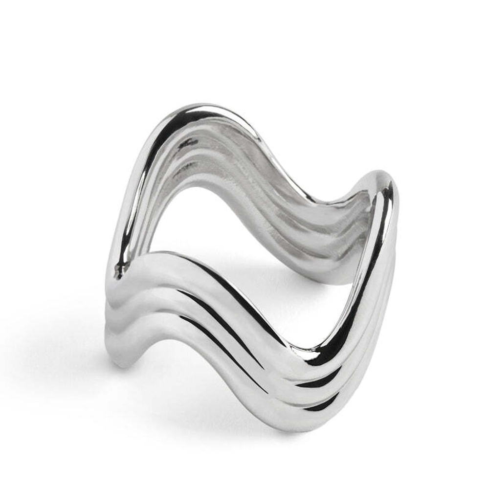Набор колец для салфеток L'Objet Ripple Platinum (4 шт.)