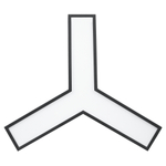Светильник LED ЭРА Geometria SPO-141-B-40K-028 Igrek 28Вт 4000K 1900Лм IP40 600*80 черный подвесной драйвер внутри