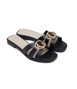 Кожаные шлепанцы Guess - черный(FLJSYM LEA03)