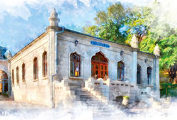 Открытки почтовые Ессентуки (акварель)