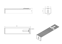 RLS-BR-S-22050 Кронштейн малый  RLS  S 220x50