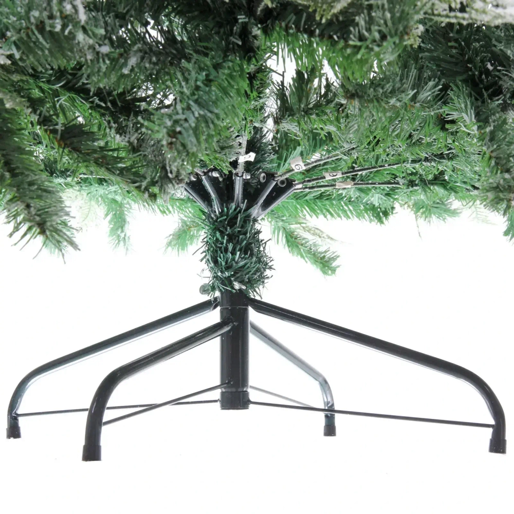 Ёлка «Таинственный лес» 180 см, (780 веток), ПВХ,леска,резина шишки, белое напыление