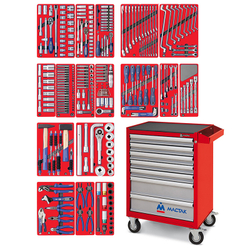 Набор инструментов &quot;ЭКСПЕРТ&quot; в красной тележке, 323 предмета МАСТАК 52-07323R