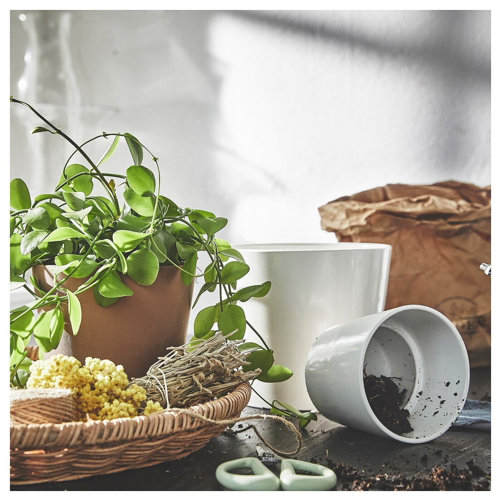 Горшок для растений IKEA SOJABONA (СОЙАБОНА), Белый, 12 см