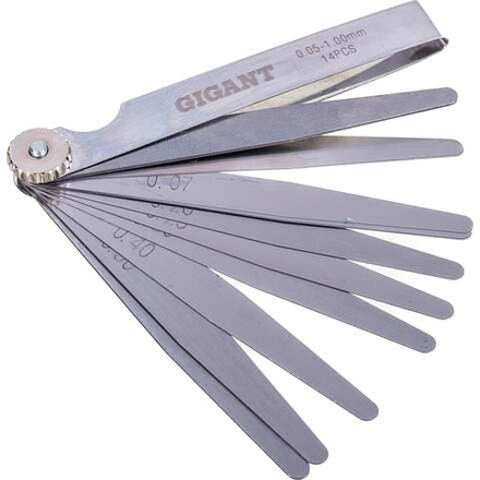 Набор измерительных щупов Gigant 14 шт., 0,05-1,00 мм GGS-14