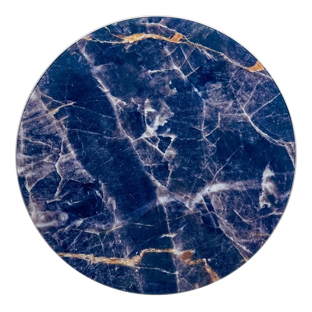 Набор кофейных столиков Bradex Home ов Tango темно-синий с чёрными ножками, 2шт