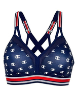 Комфортный бюстгальтер без каркасов для занятий спортом (Размер: L) (Цвет: черный)