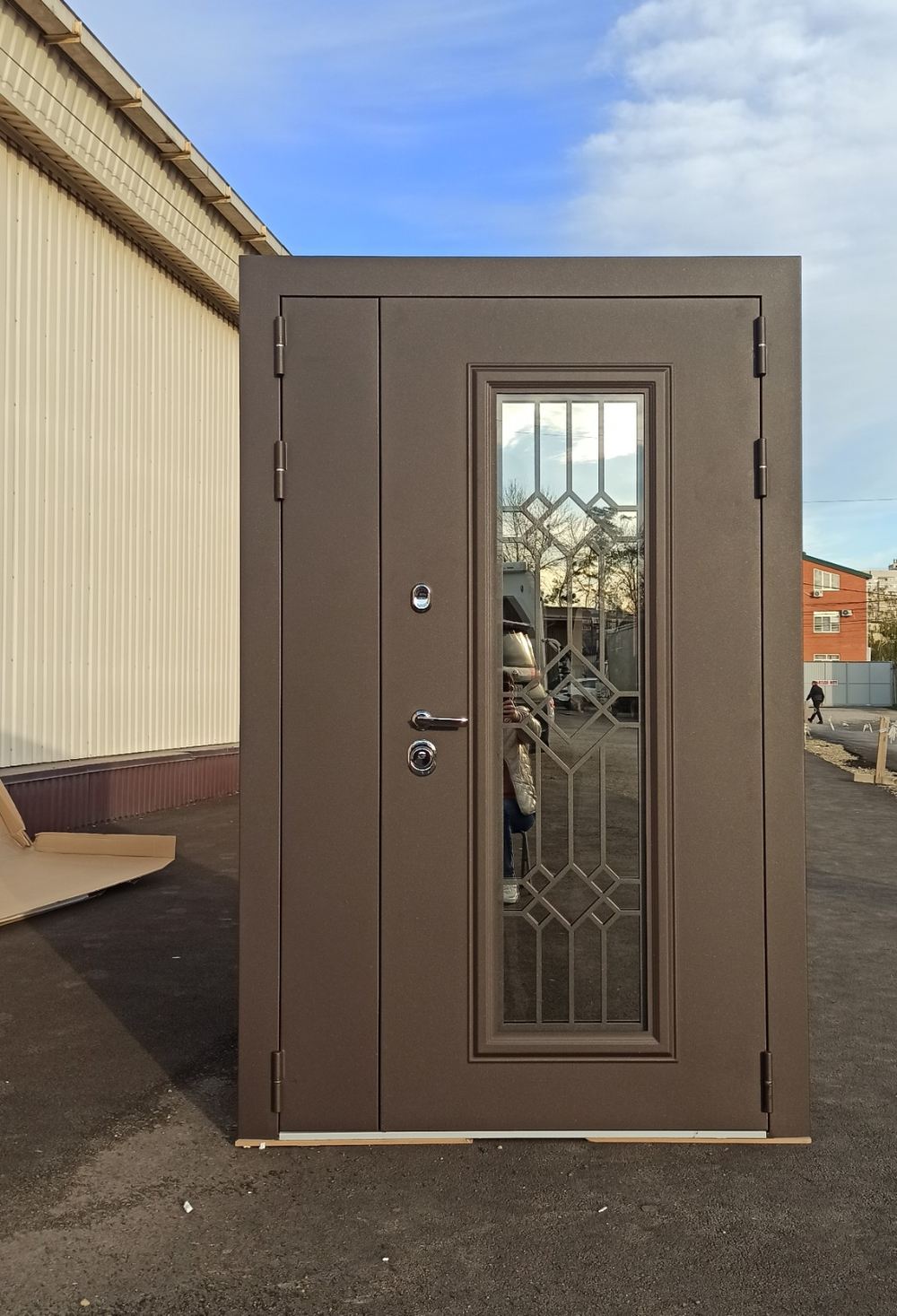 Дверь входная София двухстворчатая