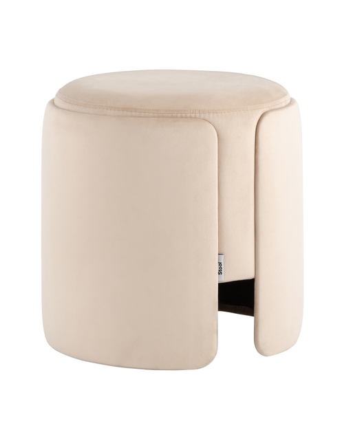 Пуф Taks велюр молочный