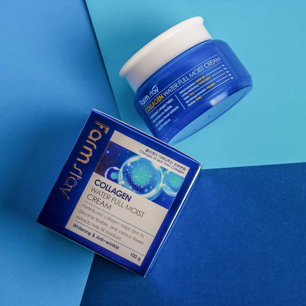 Увлажняющий крем для лица с коллагеном FarmStay Collagen Water Full Moist Cream
