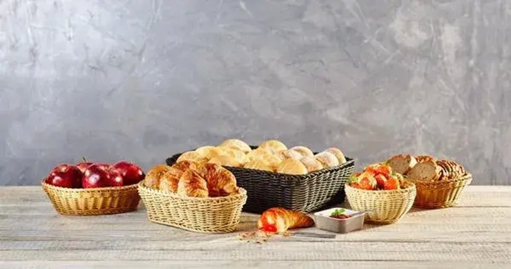Mensa Home Овальная корзина 25x19x6,5 см коричневая