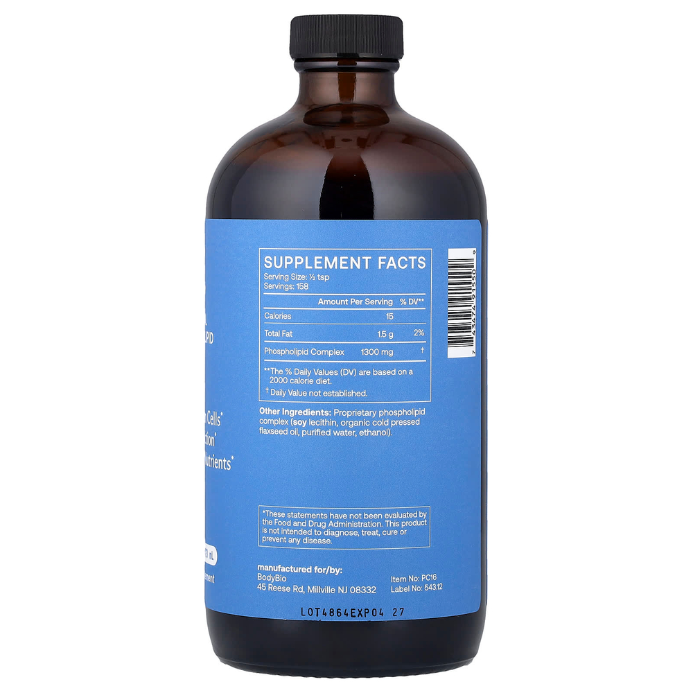 BodyBio, ФК, липосомальный фосфолипидный комплекс, 473 мл (16 жидк. унций)
