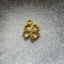 Подвеска четырёхлистный клевер. Фурнитура для изготовления украшений и аксессуаров.