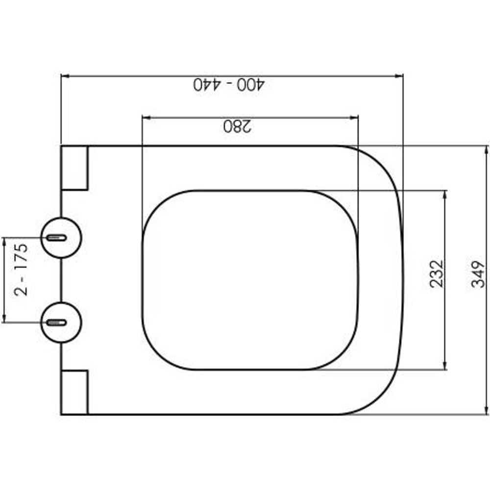 Крышка для унитаза Boheme Bello 975-B, soft-close черный матовый
