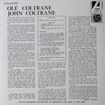 Виниловая пластинка John Coltrane ‎– Olé Coltrane LP Clear